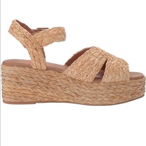 Seychelles Glistening Platform Wedge Sandal